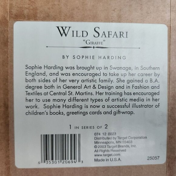 Sophie Harding Giraffe Lion Two Matted Framed Art Reprints‎ Kids Room Decor READ - Picture 8 of 12